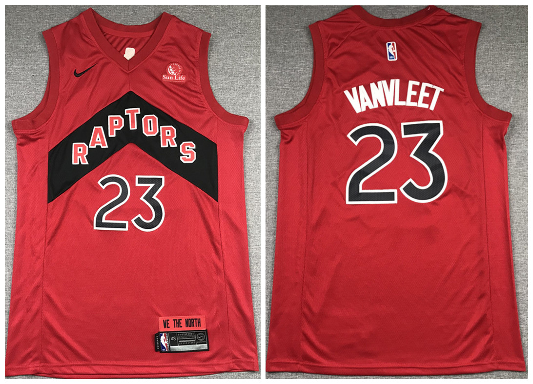 Men's Toronto Raptors #23 Fred Vanvleet Red 2020/21 NBA Icon Swingman Stitched Jersey